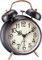YsyYey Vintage Double Bell Alarm Clock, 10 cm Analogue Alarm Clock, Retro Design with Night Light, Battery Operated Analog Table Alarm Clock with Loud Ringing, Old Fashioned Alarm Clock for Bedroom