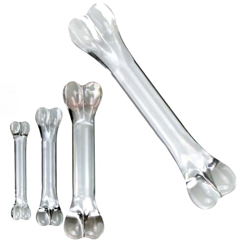 TGHYRF Dildo anale in vetro SM, dildo doppio in vetro, massaggio alla prostata, punto G, masturbazione erotica, giocattoli sessuali for donne e uomini(M)