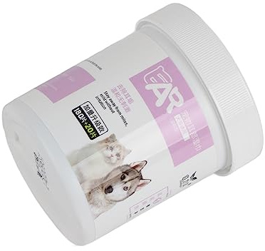 SENECESLI Dog Ear Wipes, 180 Pcs Ear Cleaning Wipes for Dogs and Cats with Aloe Vera and Hypoallergenic Formula, Removes Wax Itch Odor, Prevent Ear Infections,