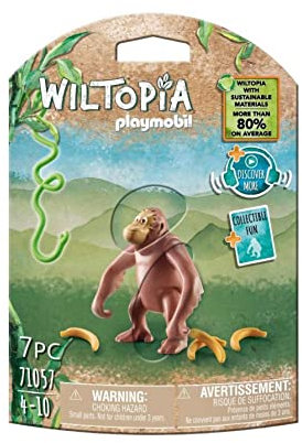 Playmobil 71057 Wiltopia Orangutan, Animal Toy, Sustainable Toys, Fun Imaginative Role-Play, PlaySets Suitable for Children Ages 4+