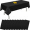 10 Packungen Einweg-Tischdecken Schwarz rechteckige Kunststoff-Tischdecke 137 cm x 274 cm Premium-schmutzabweisende/wasserdichte Tischdecken für Geburtstag,Hochzeit,Party,Grillen,Picknick-Dekoration