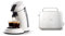 Philips Senseo Original Plus, Machine à café à dosettes, Blanc & Grille-pain - 2 Fentes, 8 Réglages, Réchauffe-Viennoiseries, Décongélation, Surélévation, Arrêt Automatique, Blanc (HD2581/00)