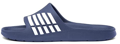 Shoe Zone - Adults Navy and White Stripe EVA Slider - Size 10 UK - Blue