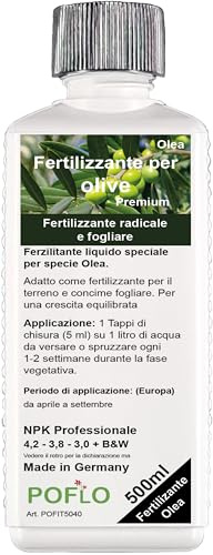 Fertilizzante per olive HIGH-TECH Olea NPK, per piante in aiuola e vaso 500ml