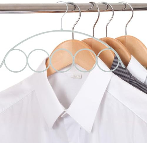 Ciieeo 4 Pièces 5 cintres Foulard pour Placard cintres pour Pulls pour Costumes Porte-Cravates Cintre Multifonction Cintre Cravate écharpe Manteau Porte-écharpe Support
