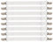iCovalescent 8 Piezas Sujetadores de Hojas, Sujetadores de Tirantes Ajustables para sábanas o sofás(Blanco, Extender 30-130 cm)