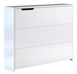 Friderik Work Concept CW-01 litet utdragbart, fällbart skrivbord, 115 x 93 x 27 cm (vit, höger)