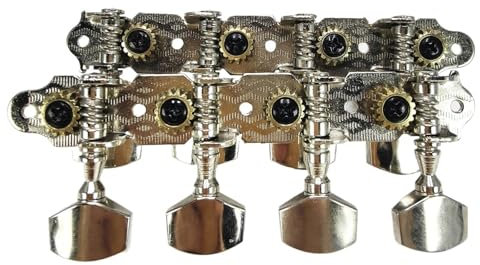 Gitarren Mechaniken Set Saitenknopf 4 Mandola Zentralloch Klassischer Kopf Gitarren-Stimmwirbel