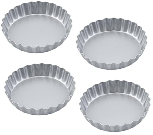 PEPLAYTAL 4 Pezzi Stampo da Forno Antiaderente per Dolci Creativi per Torte Muffin e Crostate per Cucina e Feste