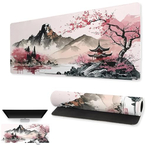 LAKPYN Tappetino Per Mouse Gaming XXL 800x300mm Tappetino Scrivania Impermeabile Impermeabile Tappetinos Scrivania Grande Antiscivolo Per Tavolo Da Gaming Per Mouse e Tastiera