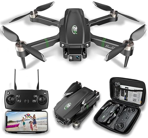 Drones for Adults with Cameras 4K 1080P, 3PCS Batteries Foldable 4K Mini Drone with Camera RC Quadcopter, Altitude Hold, One Key Take Off/Landing, 3D Flip.