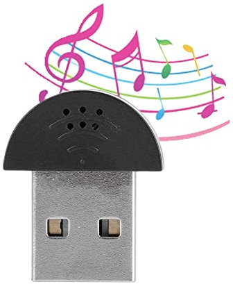 143 Mini USB Microphone, Portable USB Studio Speech Microphone Enregistrement Audio Adaptateur MIC pour Ordinateur PC Portable pour Zoom Réunion(Noir)