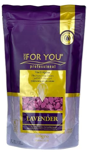 More For You Seed Hand Wax - Cera calda per depilazione a caldo, 500 g, in sacchetto richiudibile (lavanda)