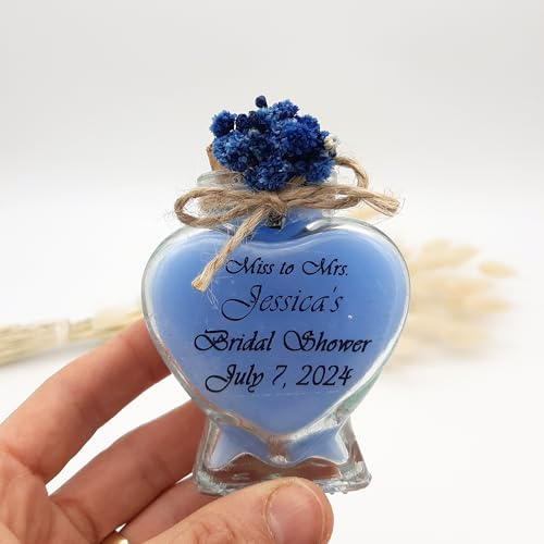 bomboniere matrimonio, bottigliette vetro Candele in un barattolo di profumate battesimo,vasetti vetro anni ragazzo, comunione, cresima,piccolo regalo colore blu, set da 100