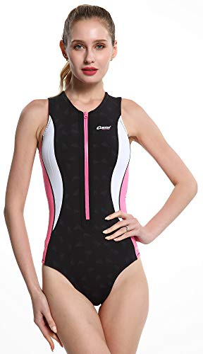 Cressi Termico Ultraspan, Costume Monopezzo Neoprene 2mm Donna, Nero/Rosa, M/3