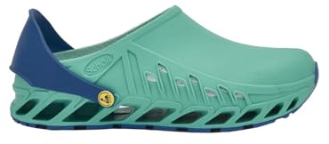 Scholl Evoflex, Scarpe da Lavoro per Settore Medico Unisex - Adulto, Smeraldo Blu Navy, 45 EU