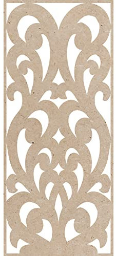 pannello griglia classico onde termosifone mdf traforato 100x200cm taglio laser decorazione casa, quadro, fai da te, separè