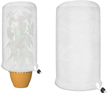 CZAYEFNH Cubre Plantas, Protectores para Plantas, Protector de invierno para plantas, bolsa de protección de plantas con cremallera cordón antiheladas, para Proteger Las Plantas de Invierno180x120 cm