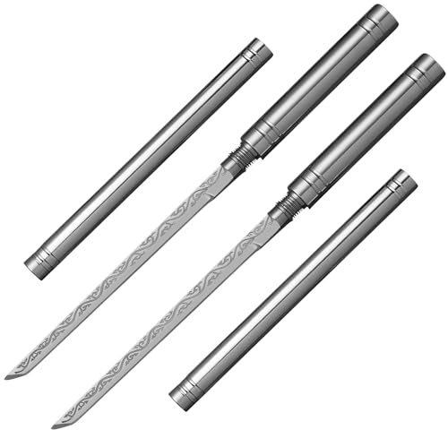 Stainless Steel Blade, All Steel Solid Handle for Home Use, Portable Fruit Knife,Outdoor Camping, Fishing Pocket Knife, Survival Tactical Knife, 8.5 Inch - 2Pcs
