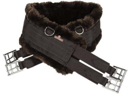 Kentucky Lamfell - Cinghia per sella, marrone/marrone, 140 cm