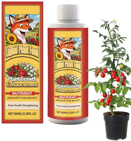 Fertilizzante Liquido per Piante da Interno - 100 ml Nutriente Liquido Per Piante | Soluzione Nutriente da Giardinaggio - Adatto A Interno ed Esterno Serra Ortaggi Frutta Alberi Giardino Fattoria Prat