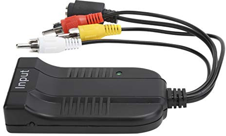ZJchao Till AV/CVBS/S Videoadapter, Kompositvideoljudkabelomvandlare, 1080P-stöd
