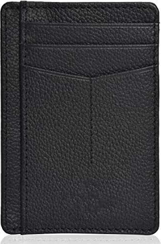 Oak Leathers Leather Wallet for Men & Women - RFID Wallet Slim Credit Card Holder 1 ID Window Thin Wallets Front Pocket