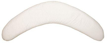 ULLENBOOM ® Baby Stillkissen ohne Bezug (Made in EU) - Innenkissen 190x38 cm, Stillkissen Inlett mit Füllung aus EPS Mikroperlen, besonders leicht & geräuscharm, weiß