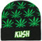 Eohak Herren Weed Marijuana acryl strickmütze Blatt Pot Cuffed knitwinter Weed strickmütze Free Grün