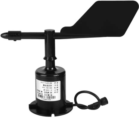 Okuyonic Anemómetro, Sensor de Velocidad del Viento Portátil de 0 10 V Resistente Al óxido de Alta Resistencia Al Impacto 8 Direcciones para Estación Meteorológica para Invernadero