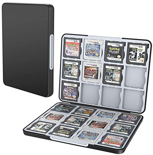 HEIYING Game Card Aufbewahrungs Tasche für Nintendo DS/2DS/3DS, Tragbare 3DS 2DS DS Game Cartridge Holder Storage mit 24 Spielkartenfächern