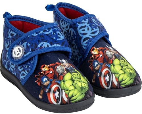 CERDÁ LIFE'S LITTLE MOMENTS | Zapatillas de Casa Media Bota Avengers – Cómodas y Antideslizantes – Diseño Heroico para Fans de Los Vengadores