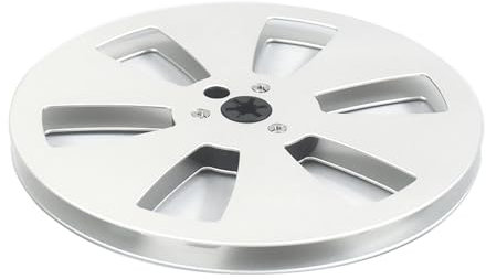 BHFYOB Bobine vide en alliage d'aluminium de 6,35 mm et 17,8 cm pour enregistreurs à bande à 6 trous pour plateau sonore ouvert