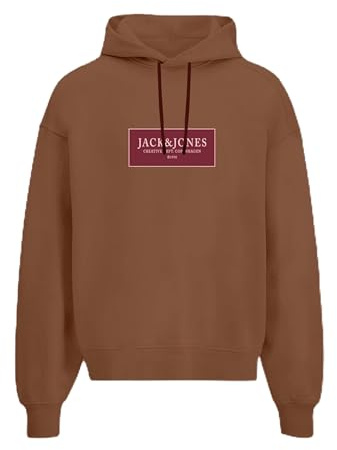 JACK & JONES Jorgreene - Felpa con Cappuccio Fst, Olio di Argan., L