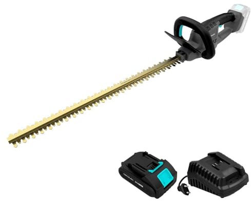 Cecotec Cortasetos a Batería Longitud Corte hasta 61cm TitaniumSword 6100 XL Freemove. Batería 21V, Motor sin Escobillas, Brushless, Cuchillas de Titanio, Ramas hasta 16mm, Sistema de Seguridad