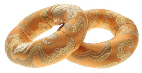 Mikinona 2 Stück Klangschalen Pads Aus Baumwolle ø 8cm Buddha Meditation Matte Mit Buddhistischer Bedeutung Geeignet Als Klangschalenkissen Für Gebet Und Yoga