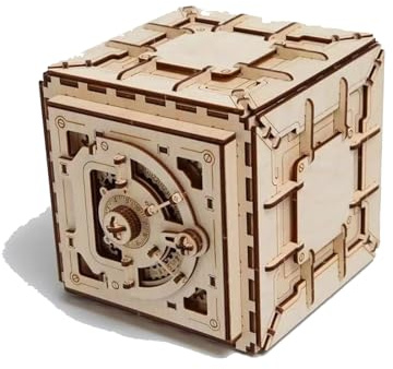 TRAcye Boîte Antique à Bijoux Puzzles 3D en Bois, Boîte de Rangement pour Trésor Casse Tête,Ensemble de Construction Mécanique Auto Assemblée
