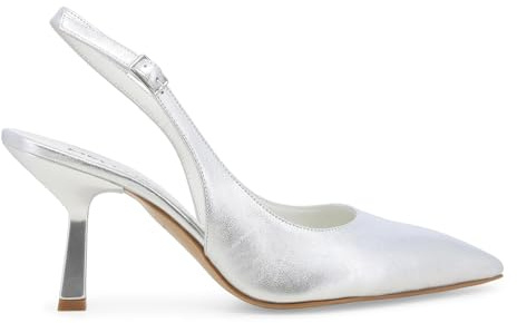 Melluso Décolleté Donna Slingback in Pelle Argento d192q 42
