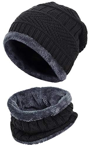 Bonnet Chapeau Homme Hiver Tricoté Epais Classique, Mode Épais Chaude