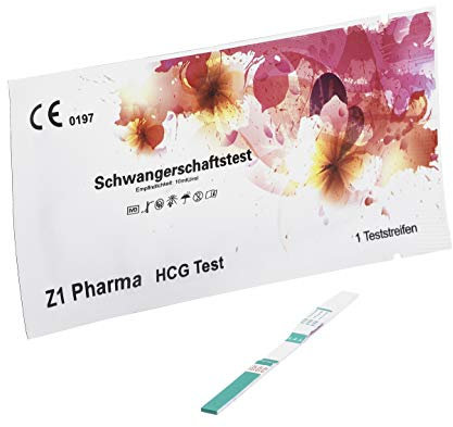 20x Z1 Pharma® Schwangerschaftstest 4. Generation - Frühtest Empfindlichkeit 10 miu/ml