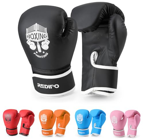 Redipo Kids Boxing Gloves, Sponge Foam Training Sparring Gloves Thai Kick Boxing for Kid and Youth, Suitable for Boys and Girls Age 3 to 9 Years