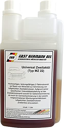 East Germany OIL Zweitaktöl für Klassikfahrzeuge, 1 Liter Dosierflasche