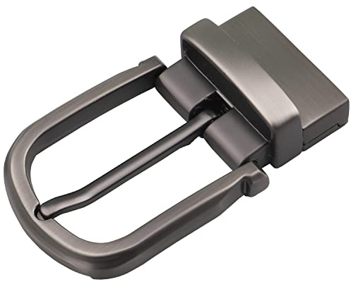 McFanBe bältesspänne 28 mm till 38 mm Single Prong Square bältesspännen för kvinnor män ersättning läderbälte, Spänne 17, 35mm