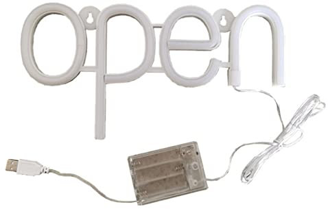 LED-Neon-OPEN-Schild LED OPEN Neon Schild Angetrieben Hängende Tür OPEN-Lichtkasten LED-Modellierungslicht Mini Offenes Lichtbrett für Club Geschäft Restaurant Cafe