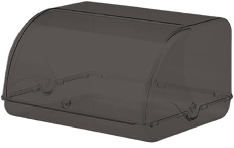 Portapane - Portapane | Contenitore per il pane in acrilico | Portapane da bancone | Portapane con coperchio | Organizzatore di trucchi | Scatola portaoggetti da scrivania per rotoli di muffin bagel