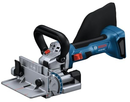 BOSCH GFF18V-086N 18V Brushless Biscuit Joiner - Cordless Woodworking Tool for Accurate Joints, Adjustable Cutting Depth, Dust Extraction Port, Ergonomic Design for Cabinetry & Furniture Making