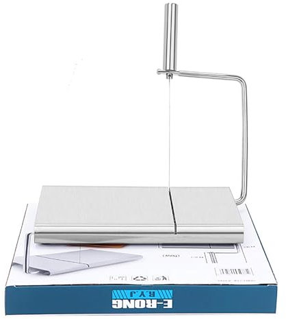 Fil - Slicer-Cheese - Slicer de fromage pour brie, coupe-fromage durable en acier inoxydable avec 6 fils de remplacement | Slicer de fromage non glisser, coupeur d'aliments d'assistant de cuisine adap