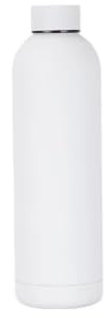 Eco Friendly Stainless Steel Double Wall Insulated Vacuum Bottle with Cap Thermal Water Bottle (500ml Capacity) (White)