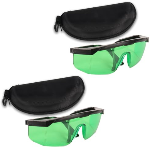 CJTTDACE 2pcs Green Lasers' Enhancement Glasses, Visibility Vision Glasses Enhancement for Lasers' Level