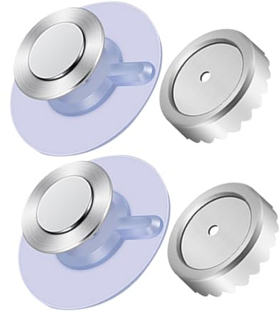 Alipis 2 Piezas Soporte Magnético para Jabón Adhesivo Organizador Auto Drenante Acero Inoxidable para Baño Cocina Ducha Montaje Sin Taladro Soporte Fuerte